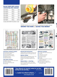 Back cover of a Haynes repair manual