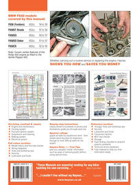 Back cover of a Haynes repair manual