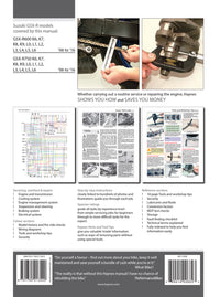 Back cover of a Haynes repair manual