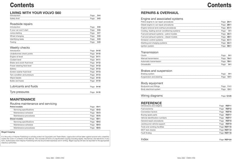 Sample page from a Haynes repair manual