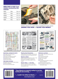 Back cover of a Haynes repair manual