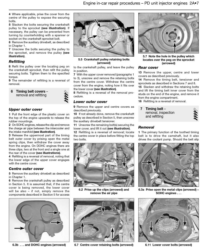 Sample page from a Haynes repair manual