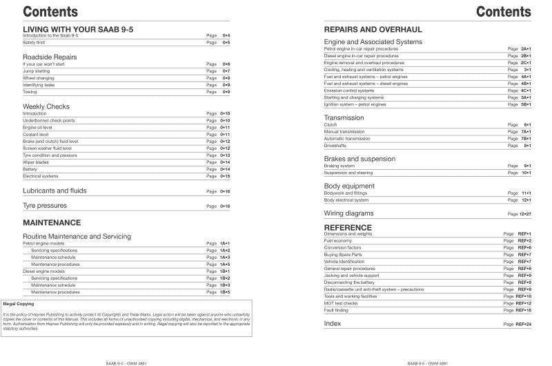 Sample page from a Haynes repair manual