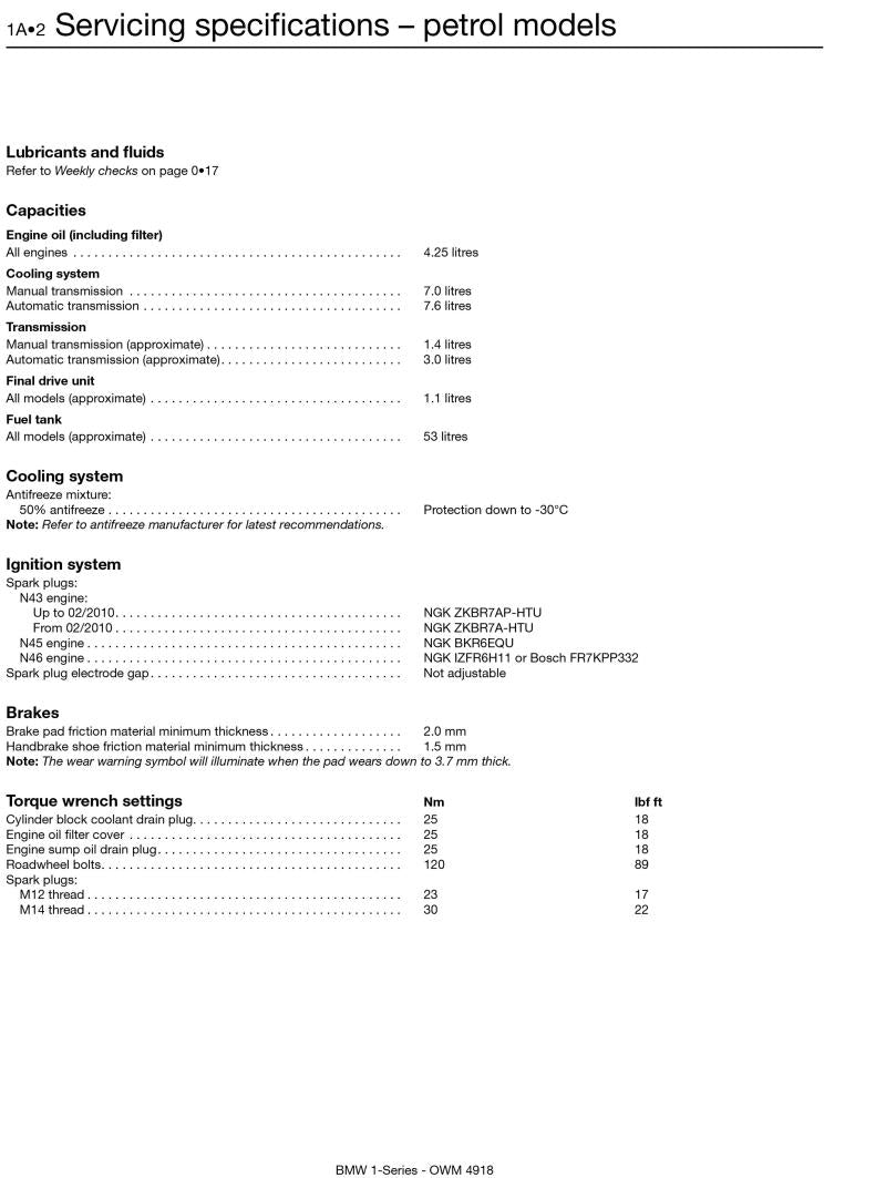 Sample page from a Haynes repair manual