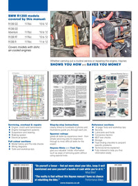 Back cover of a Haynes repair manual