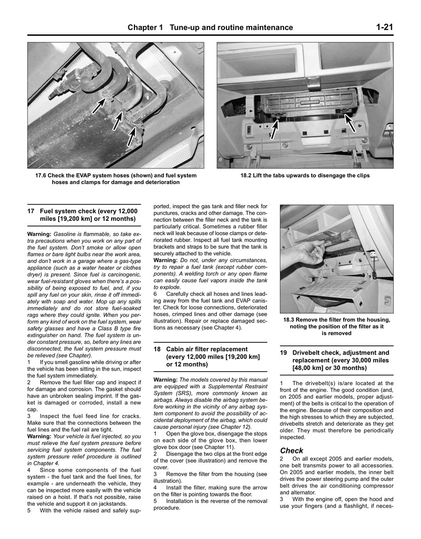 Sample page from a Haynes repair manual