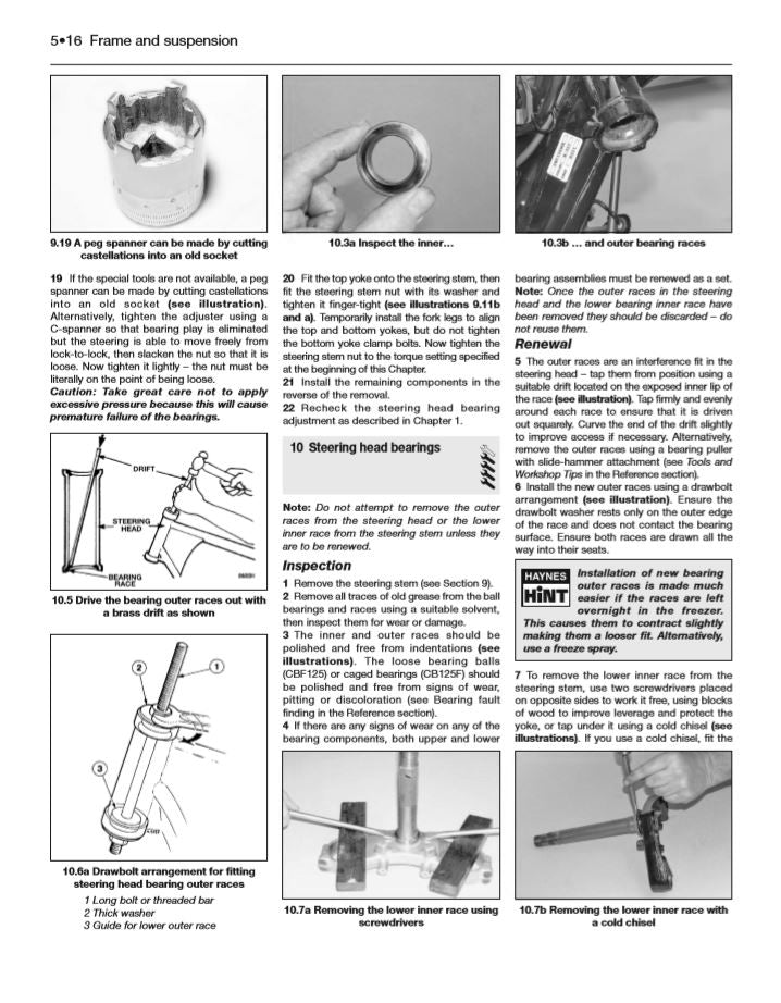 Sample page from a Haynes repair manual