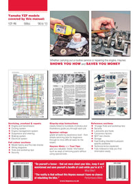 Back cover of a Haynes repair manual