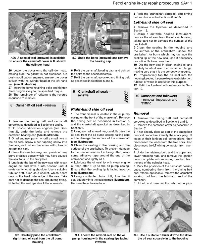 Sample page from a Haynes repair manual