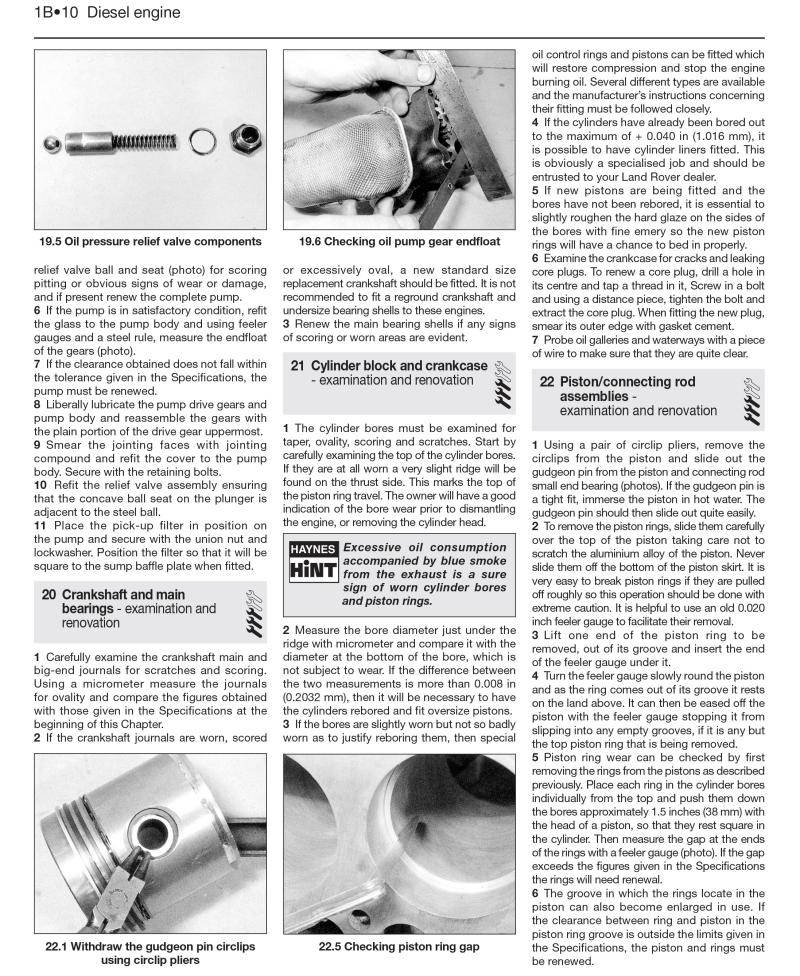 Sample page from a Haynes repair manual