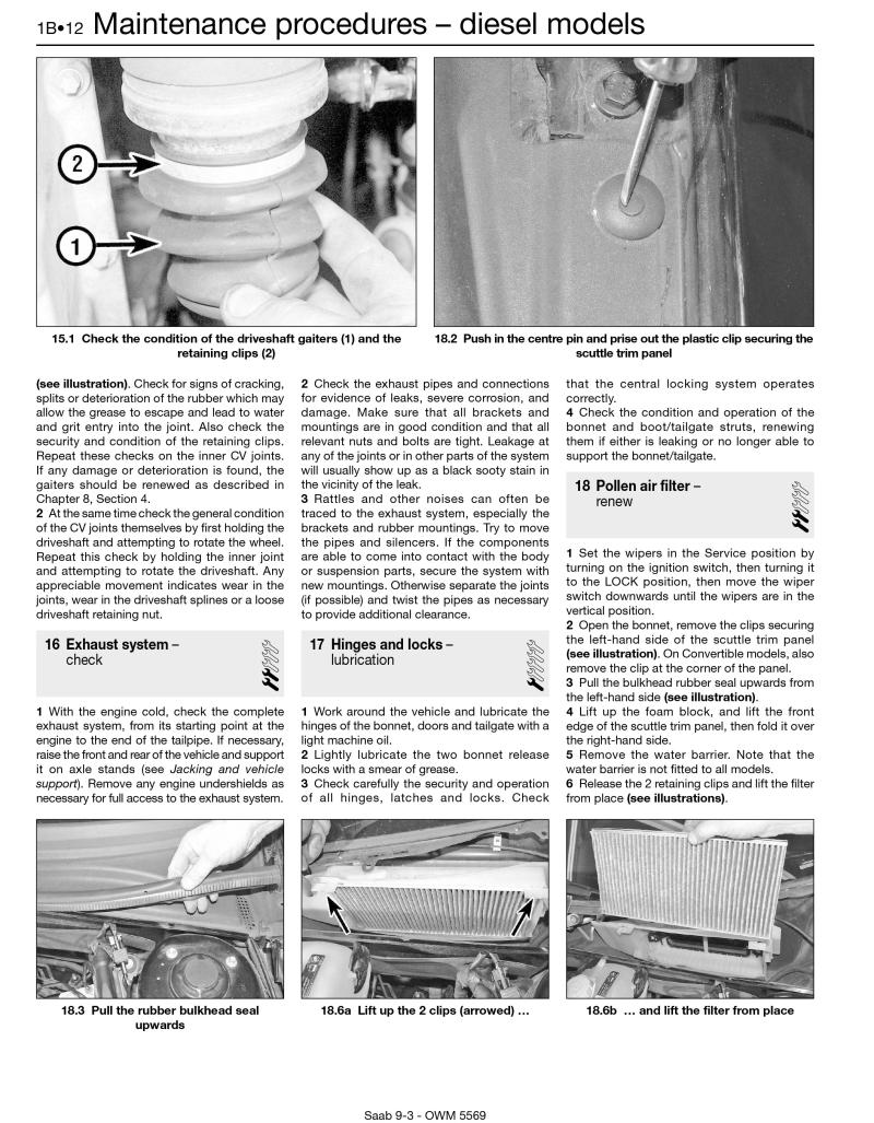 Sample page from a Haynes repair manual