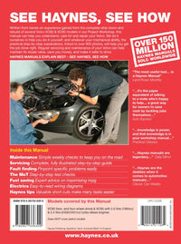 Back cover of a Haynes repair manual