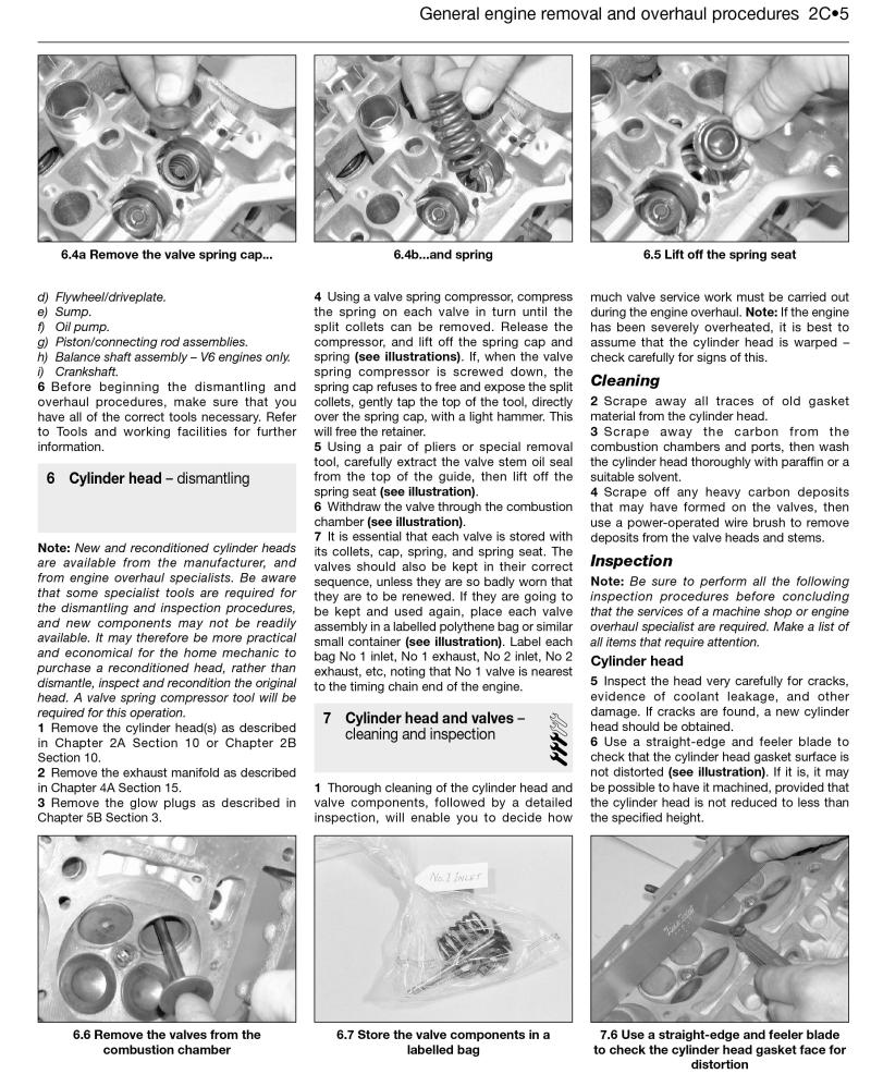 Sample page from a Haynes repair manual