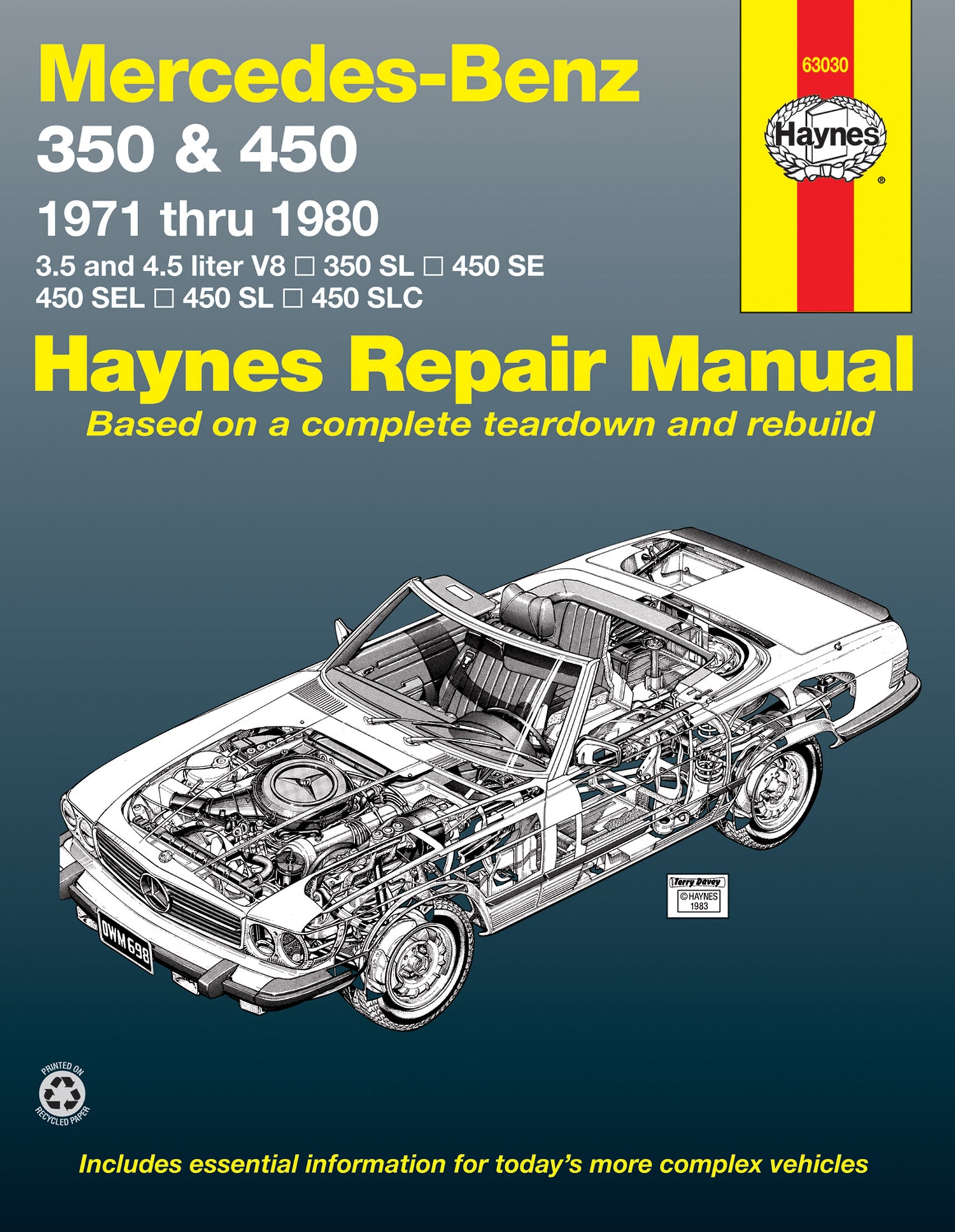 Front cover of a Haynes repair manual