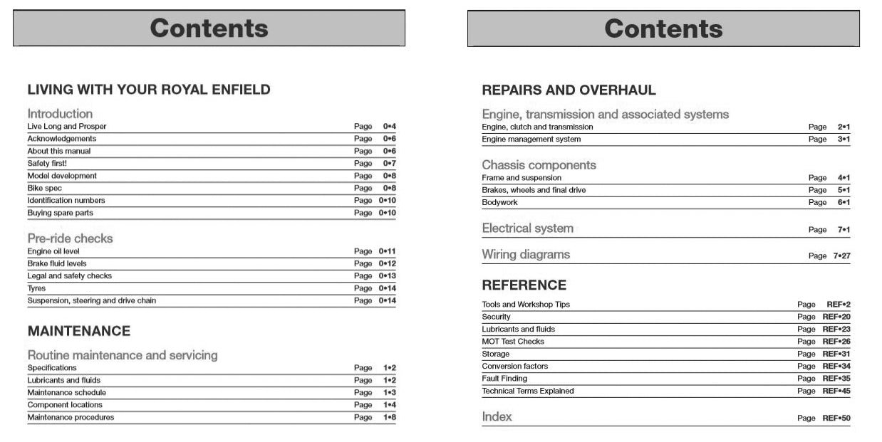 Sample page from a Haynes repair manual