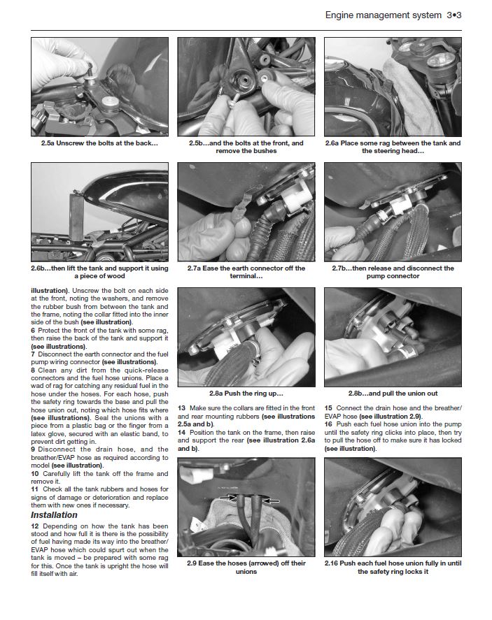 Sample page from inside a Haynes manual