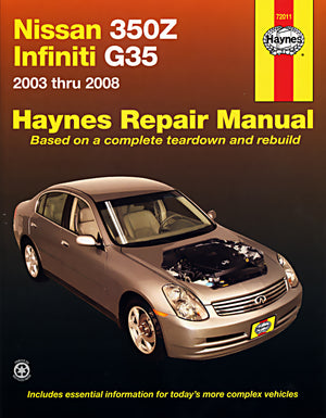 Infiniti Owner Workshop Manuals