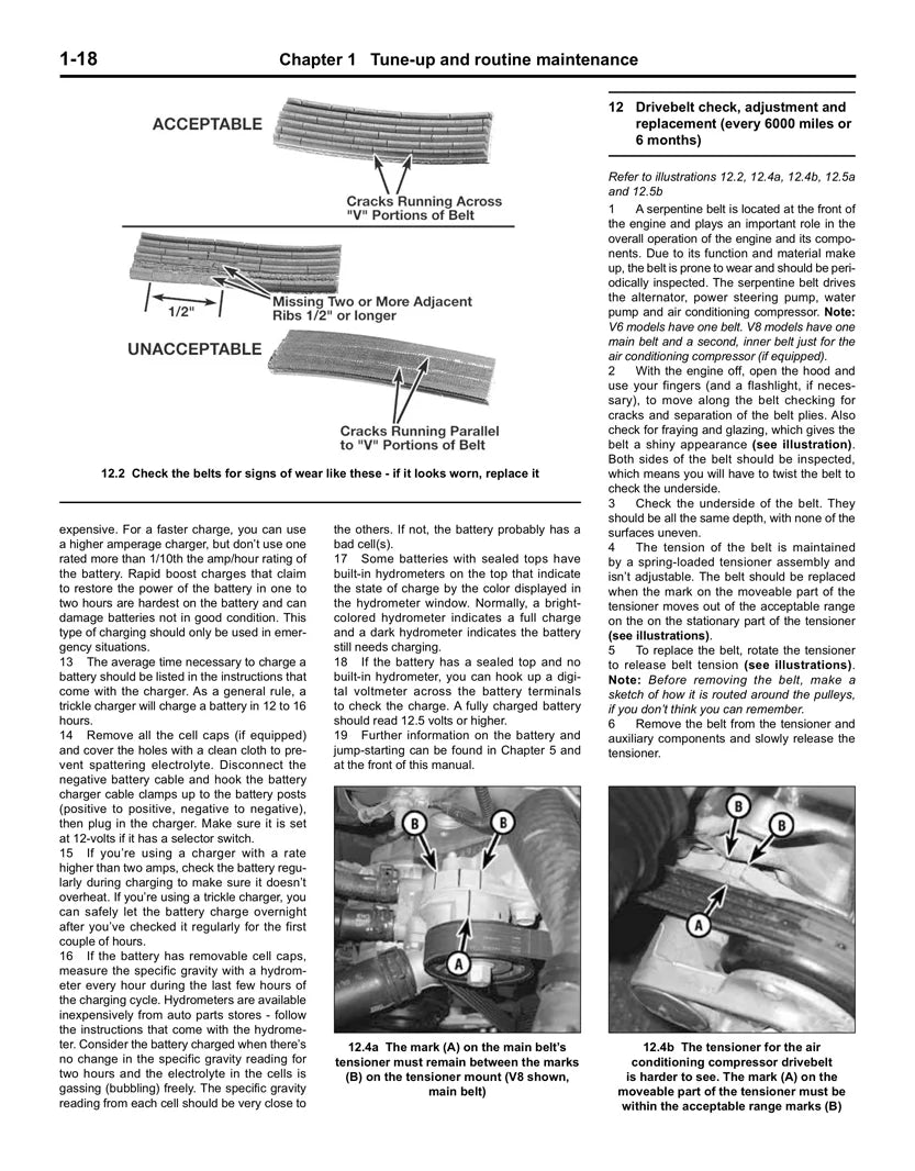Sample page from inside a Haynes manual
