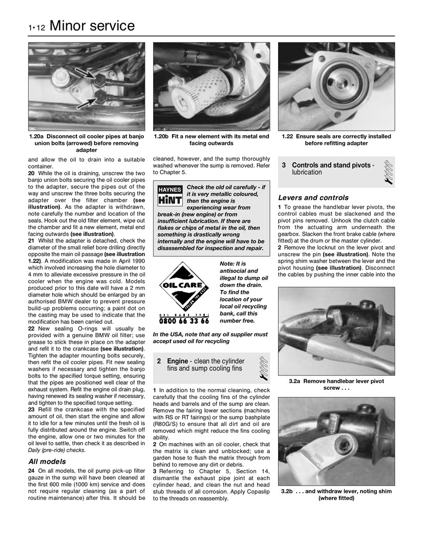 Sample page from a Haynes repair manual