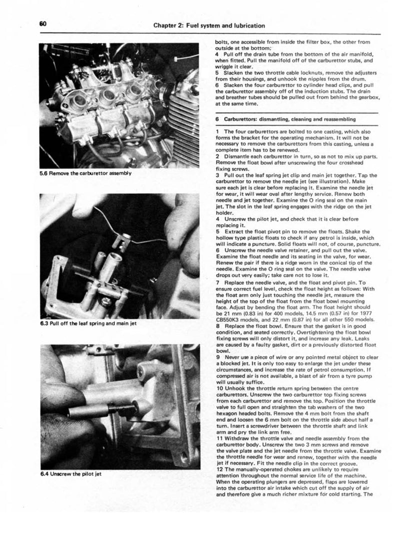 Honda CB400 and CB550 Fours 408cc and 544cc (73-77) Haynes Repair