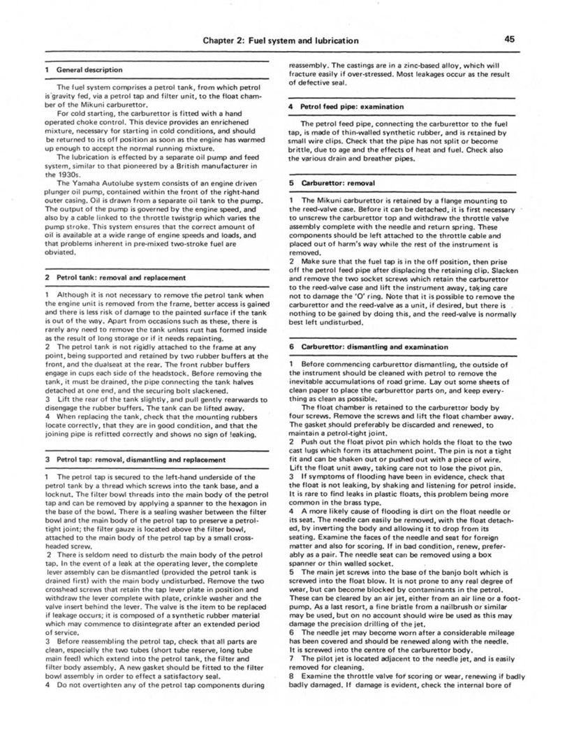 Sample page from a Haynes repair manual