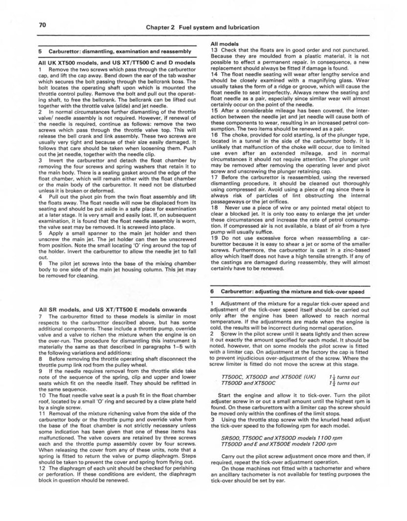 Sample page from a Haynes repair manual