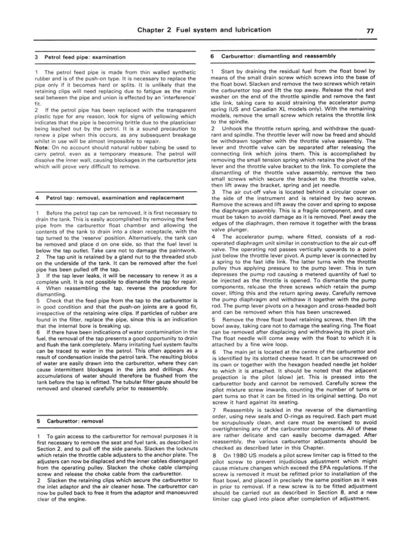 Sample page from a Haynes repair manual