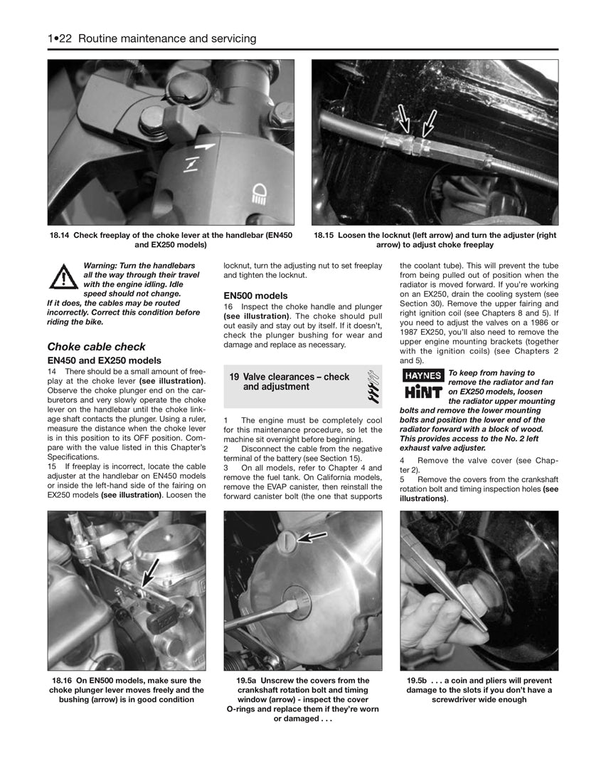 Sample page from a Haynes repair manual