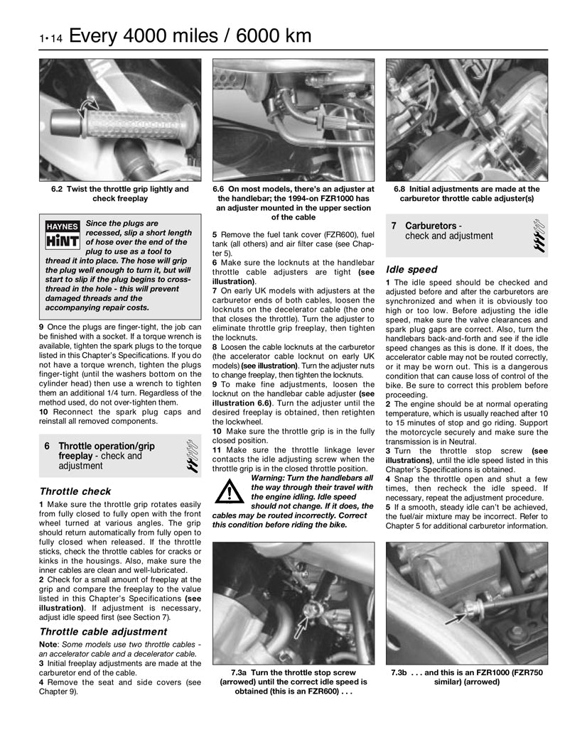 Sample page from a Haynes repair manual