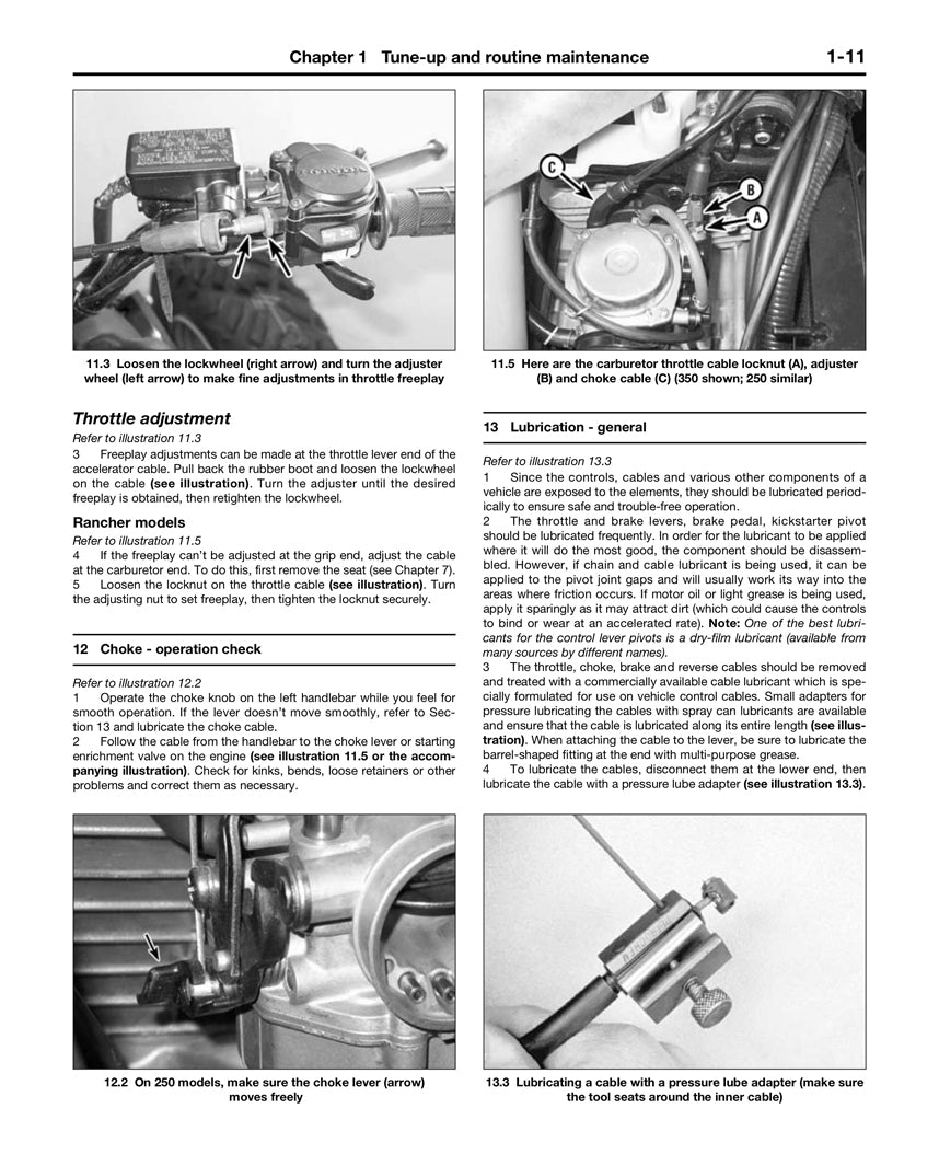 Honda TRX250 Recon (97-09), TRX250EX Sportrax (01-09), & TRX350