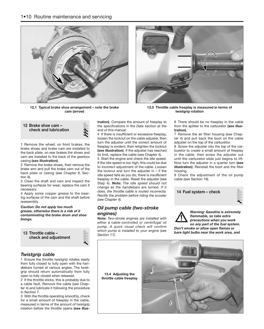 Sample page from inside a Haynes manual