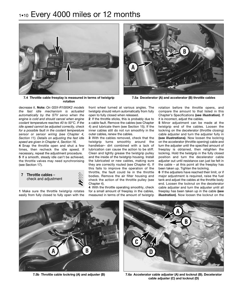 Suzuki GSX-R600 (01-03), GSX-R750 (00-03) & GSX-R1000 (01-02