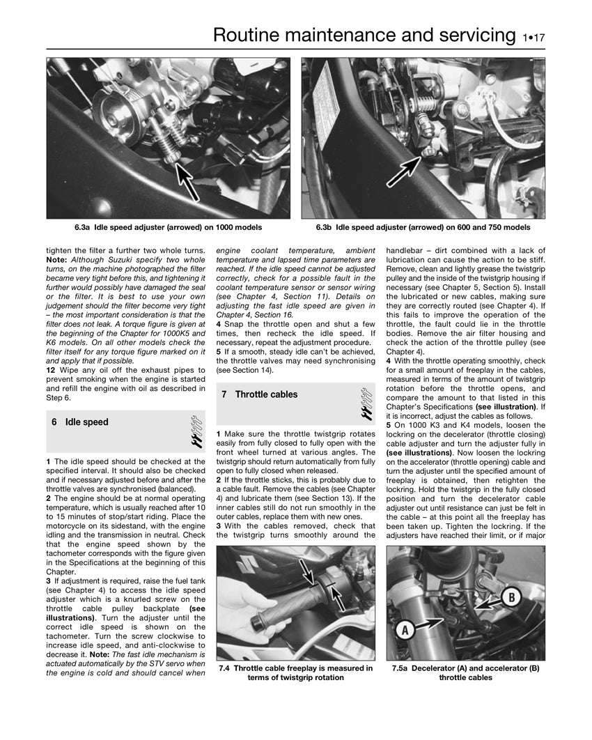 Suzuki GSX-R600 & 750 (04-05) & GSX-R1000 (03-08) Haynes Repair