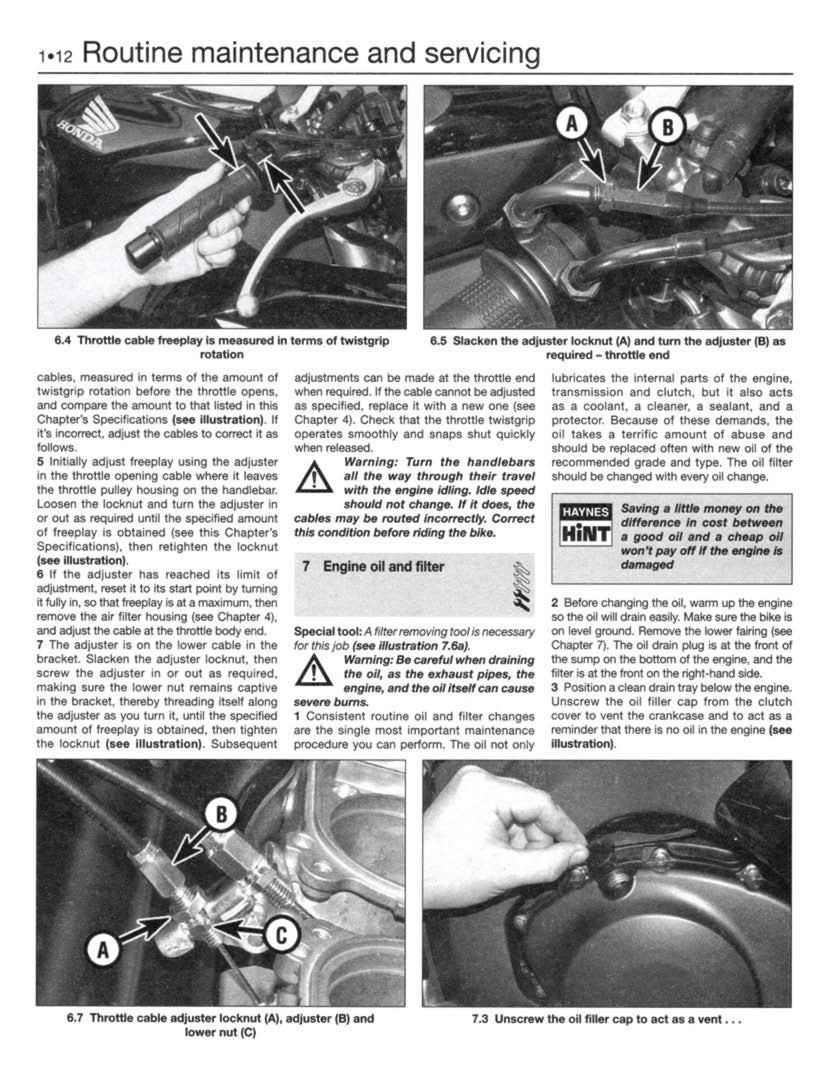 Sample page from a Haynes repair manual
