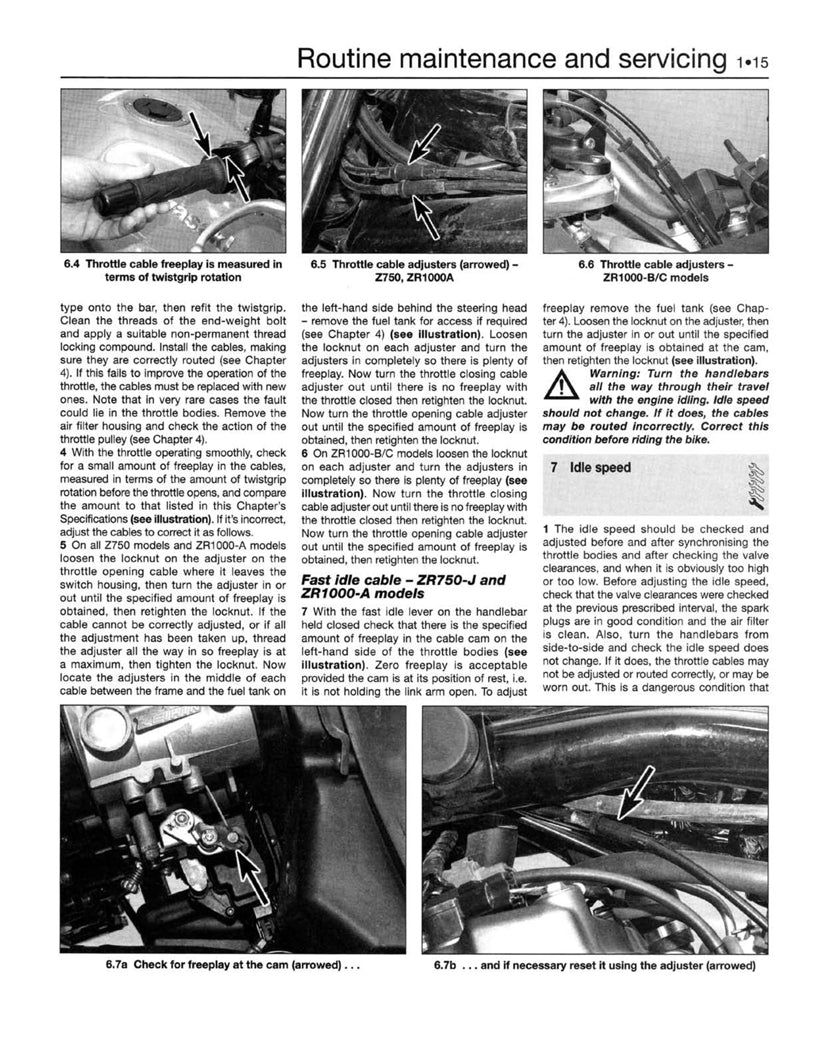 Kawasaki Z750 (04-08) and Z1000 (03-08) Haynes Repair Manual