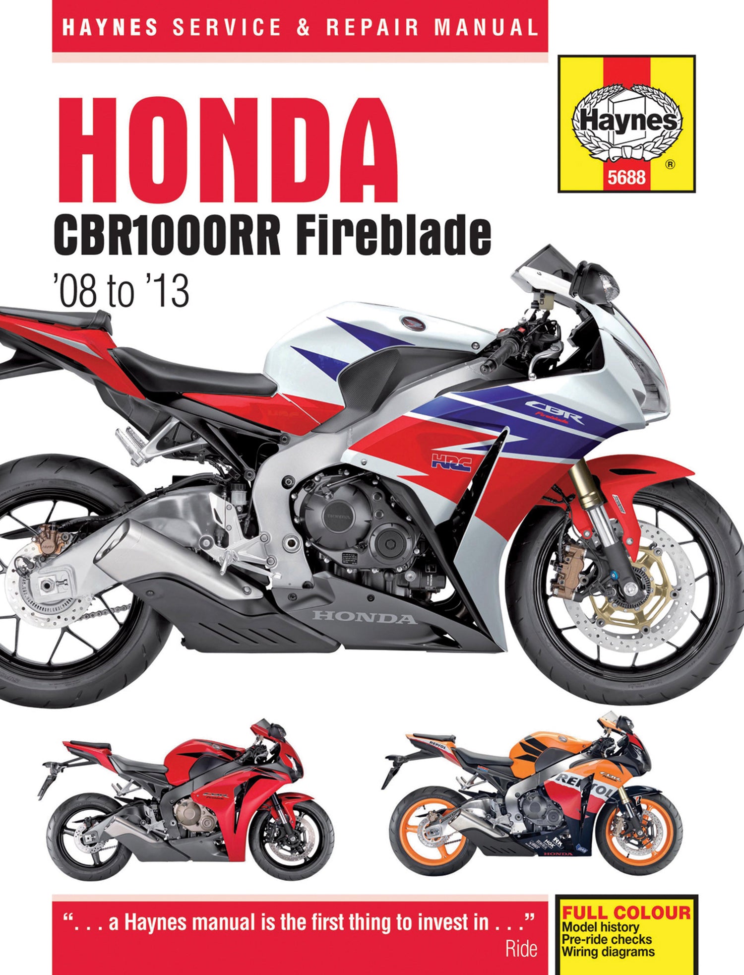 Front cover of a Haynes repair manual