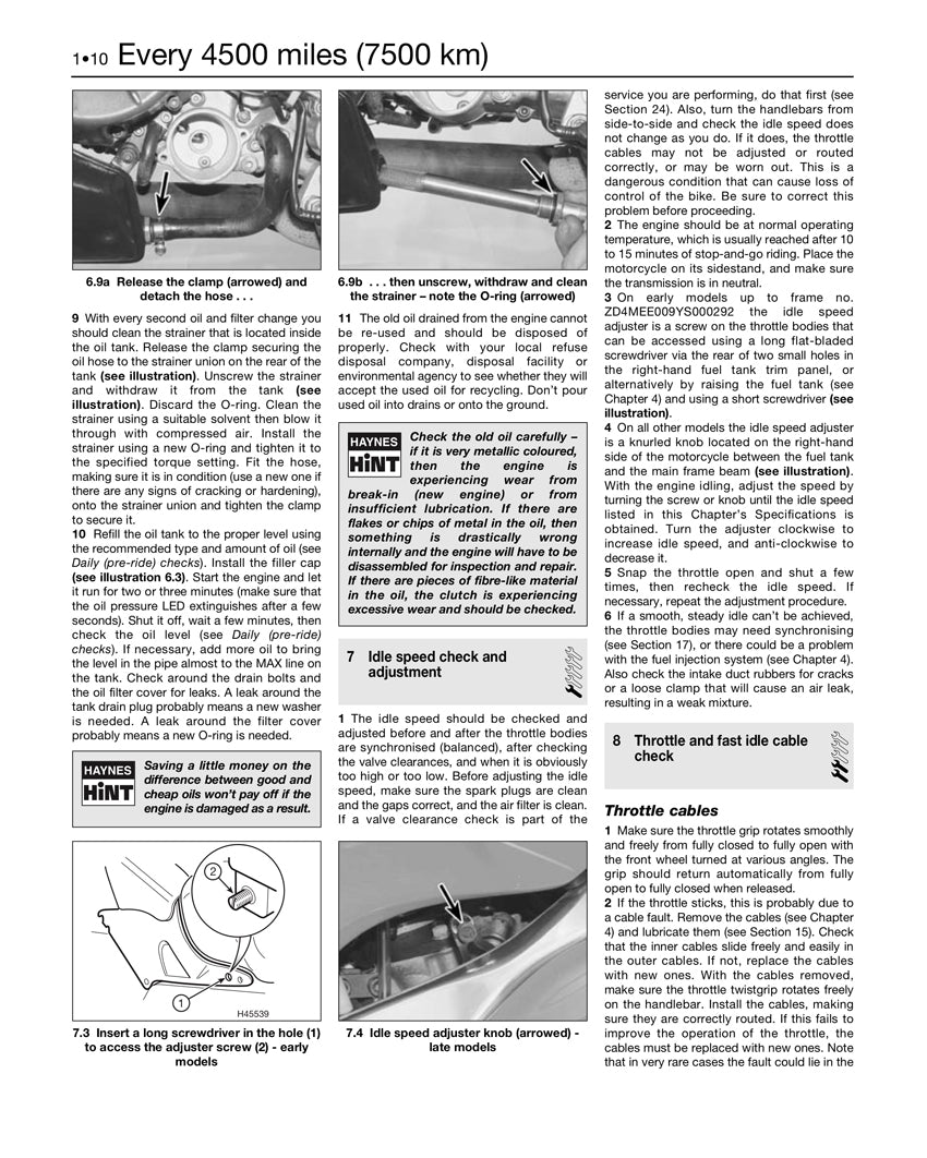 Sample page from a Haynes repair manual