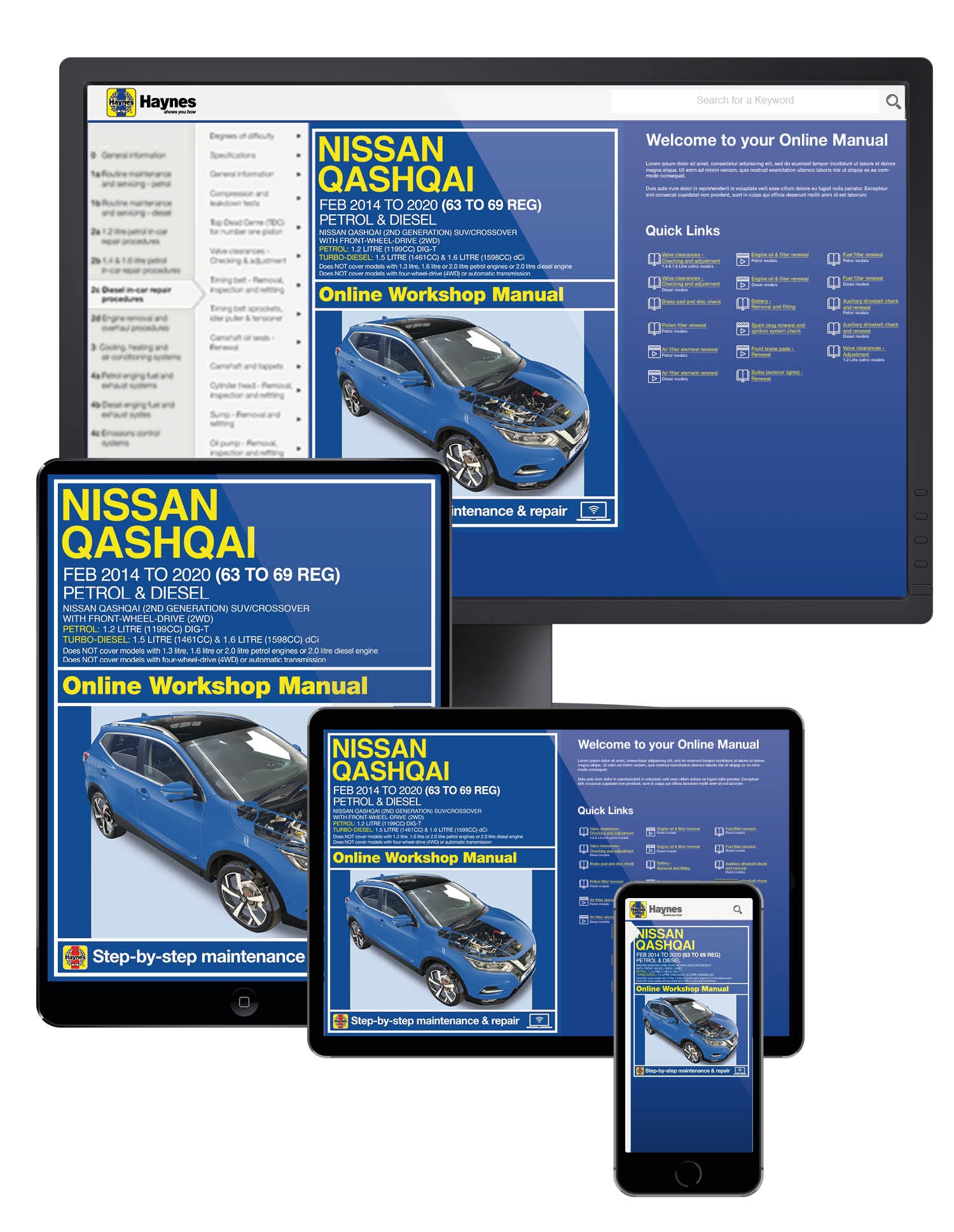 Nissan Qashqai (Feb 14-20) 63 to 69 Haynes Repair Manual