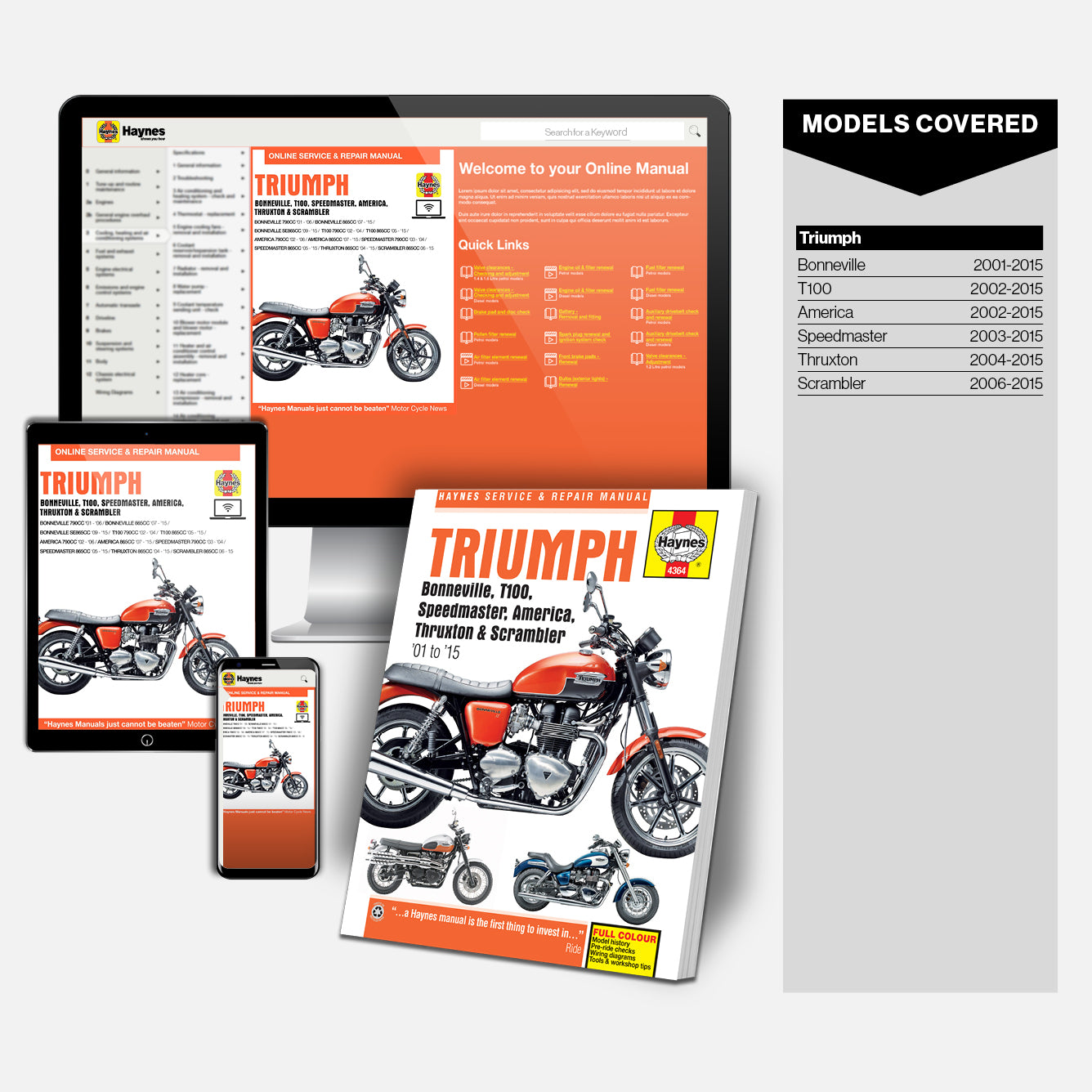 Triumph Haynesサービスマニュアル 水冷ボンネビル等 Triumph Haynesサービスマニュアル 水冷ボンネビル等 Triumph Haynes