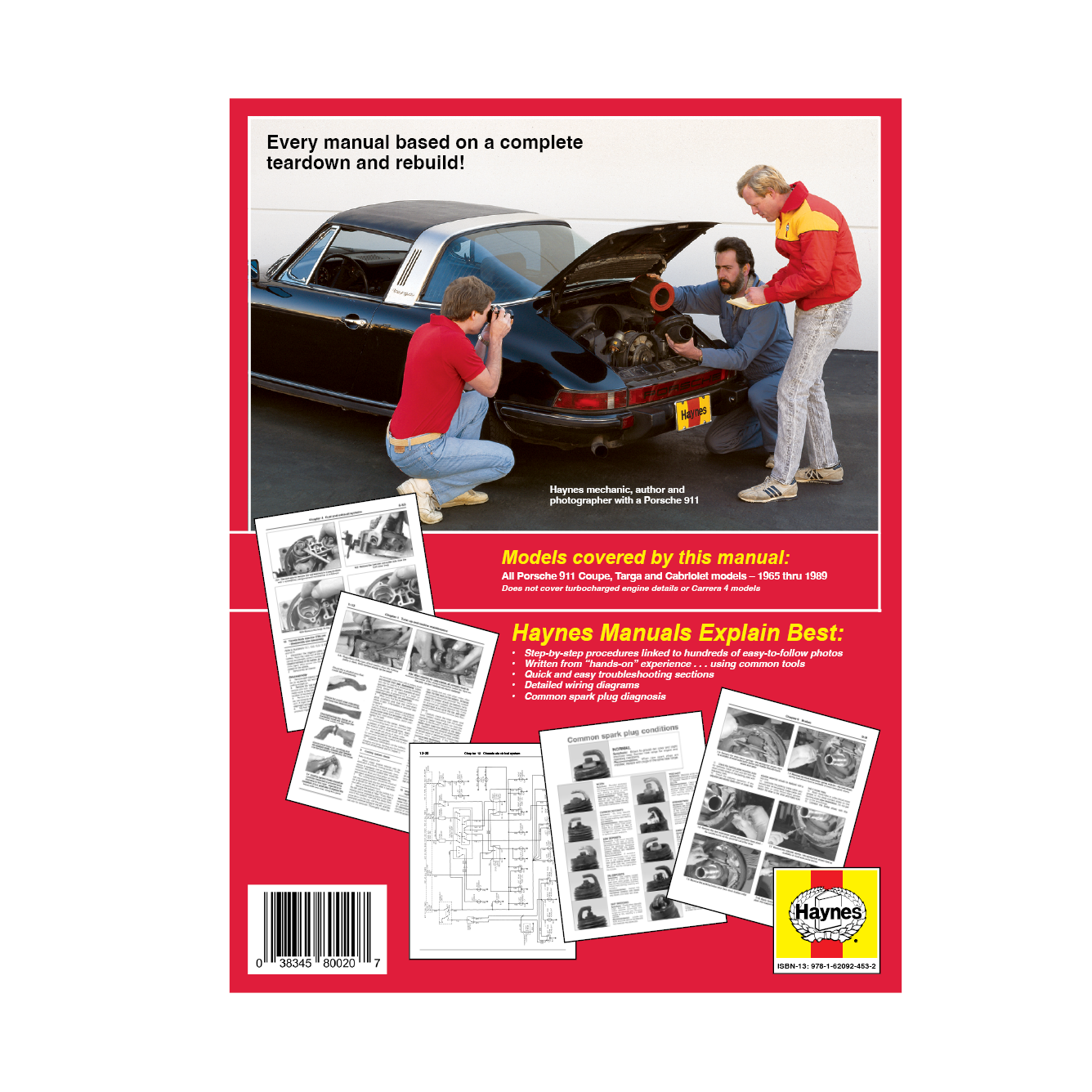 Classic Collector's Edition: Porsche 911 (65-89) for Coupe, Targa & Cabriolet Haynes Repair Manual