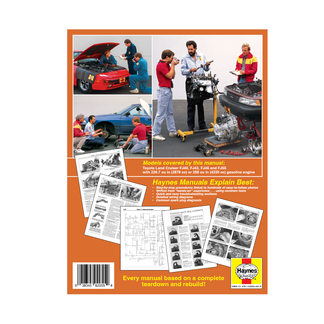 Classic Collector's Edition: Toyota Land Cruiser Series FJ40, FJ43, FJ45 & FJ55 (68-82) Haynes Repair Manual - Hardcover