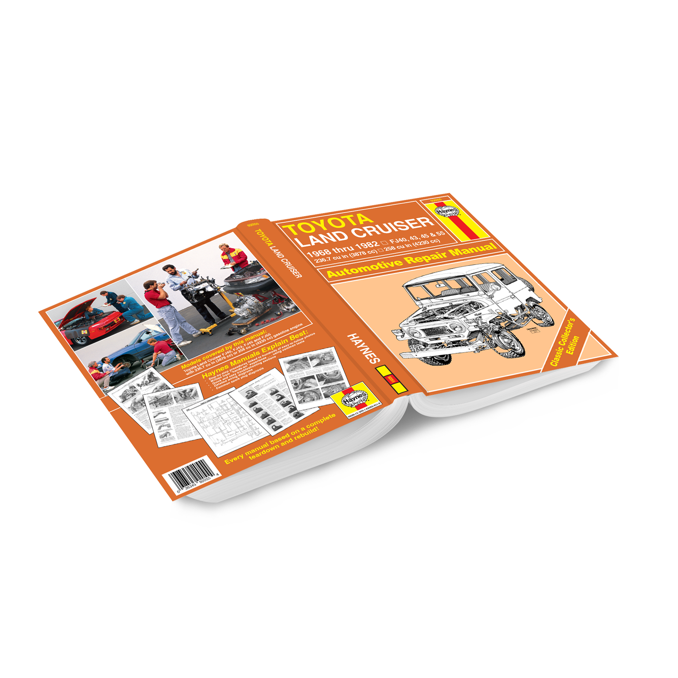 Classic Collector's Edition: Toyota Land Cruiser Series FJ40, FJ43, FJ45 & FJ55 (68-82) Haynes Repair Manual - Hardcover