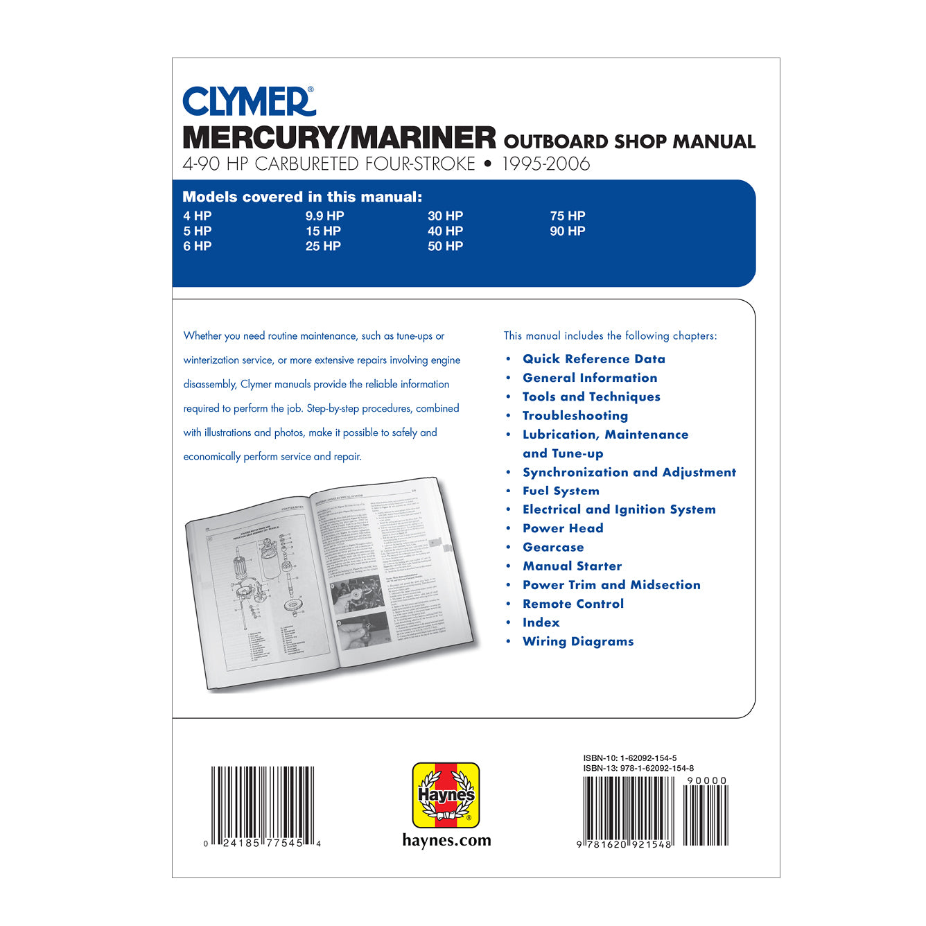 Mercury Mariner 4-90 HP Carbureted Four Stroke Outboards (1995-2006) Service Repair Manual
