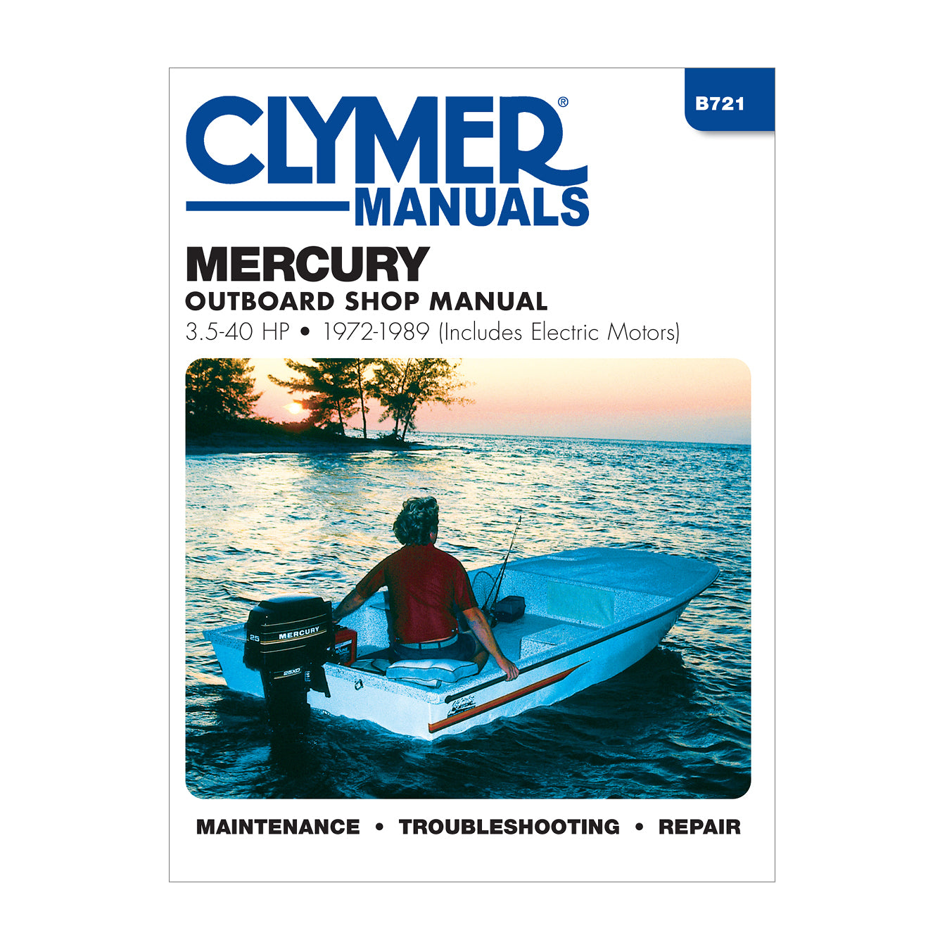 Mercury 3.5-40 HP Outboards Includes Electric Motors (1972-1989) Service Repair Manual