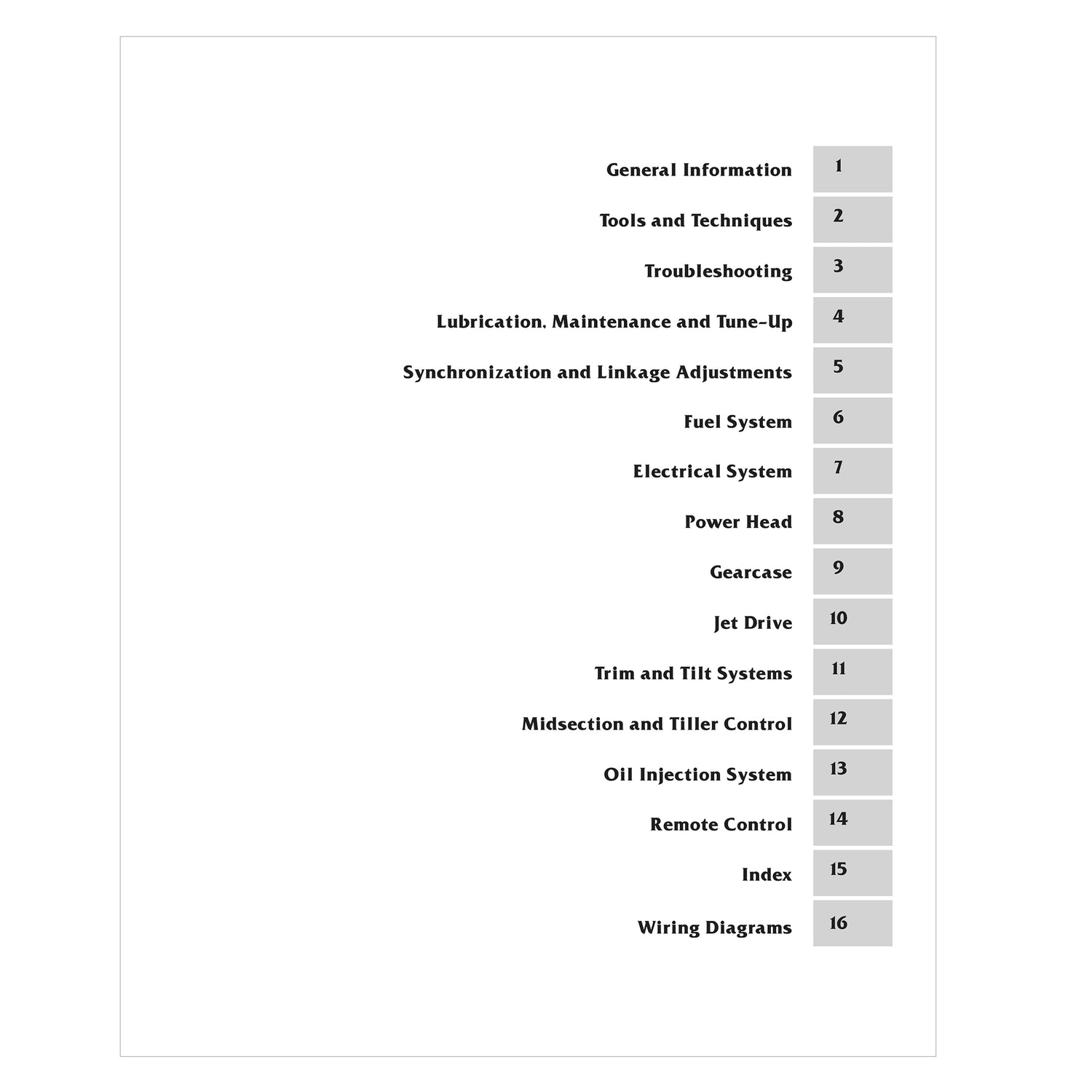 Mercury Mariner 75-250 HP 2-Stroke Outboard (1998-2009) Service & Repair Manual