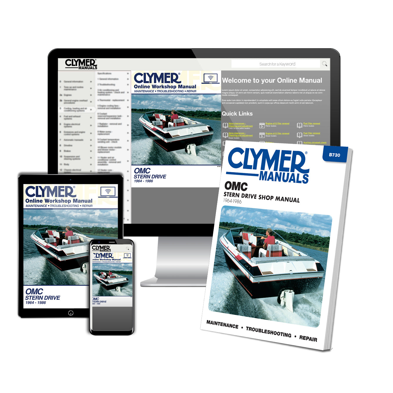OMC Stern Drive (1964-1986) Service Repair Manual – Haynes Manuals