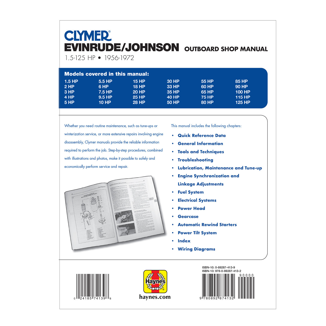 Evinrude Johnson Outboard Marine Engine (1956-1972) Service & Repair Manual