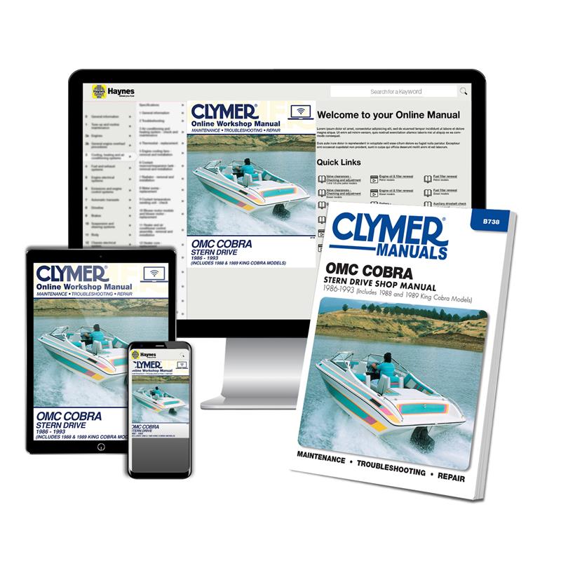 OMC Cobra Stern Drive Including King Cobra (1986-1993) Service & Repair Manual