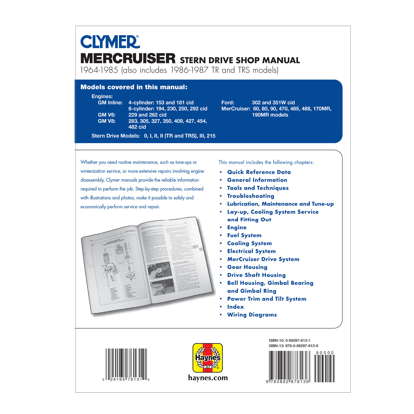 Mercruiser Stern Drives (1964-1985) With TR & TRS (1986-1987) Service Repair Manual