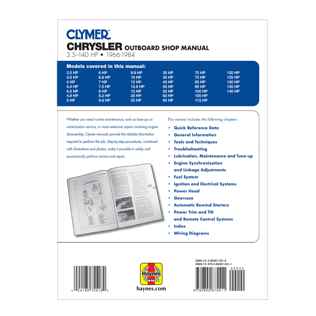 Chrysler Marine Outboard Engine (1966-1984) Service & Repair Manual